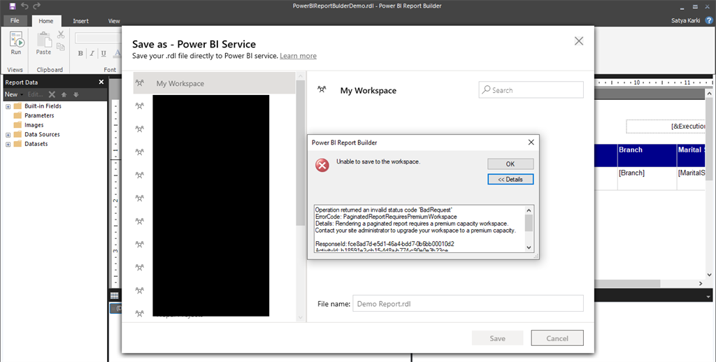 Publish Power BI Paginated Report To Power BI Service Cloud And On-Premises